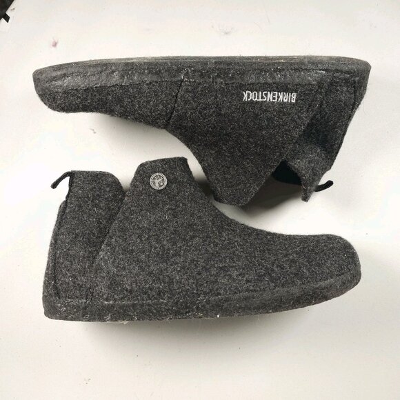 BIRKENSTOCK Andermatt Wool Felt Slipper Boot Anthracite Gray Narrow EU 38 main image 10